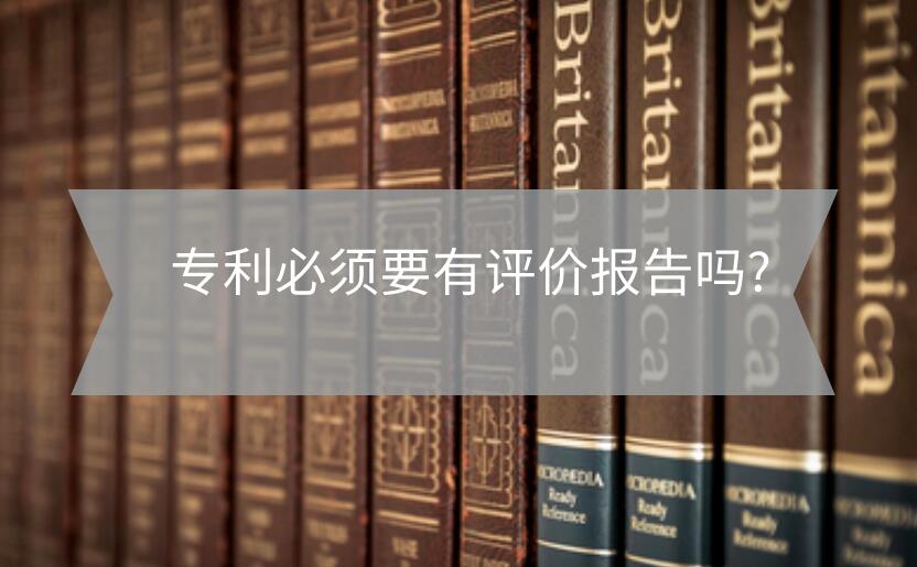 專利必須要有評價報告嗎?