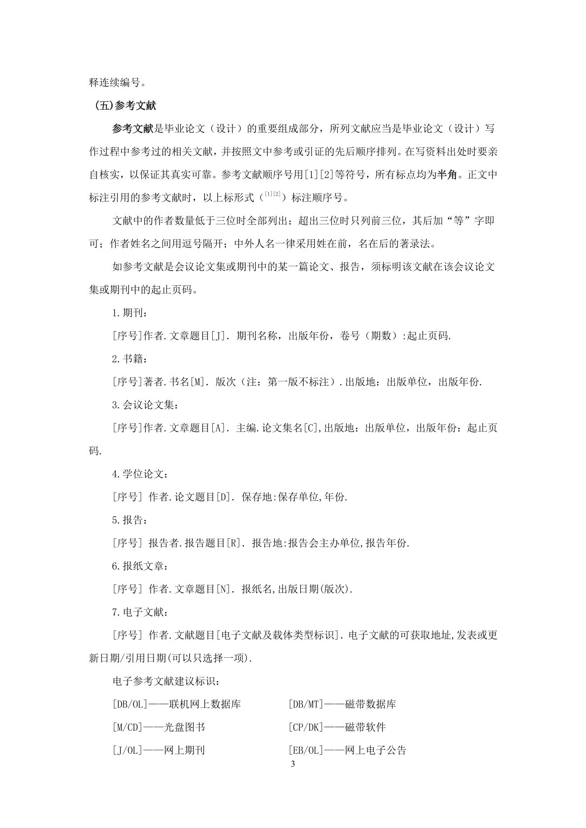 畢業論文格式