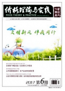 價格理論方面的文章 發表在哪里